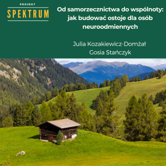 Projekt Spektrum: Od samorzecznictwa do wspólnoty: jak budować ostoje dla osób neuroodmiennych (ps25)